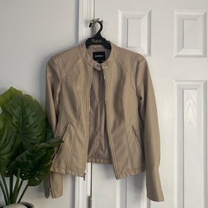 express leather like jacket size xs